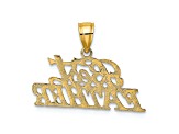 14K Yellow Gold BEST FATHER Charm