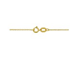 14K Yellow Gold 0.7mm Cable Bracelet