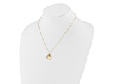 14K Yellow Gold Polished Heart Pendant Necklace