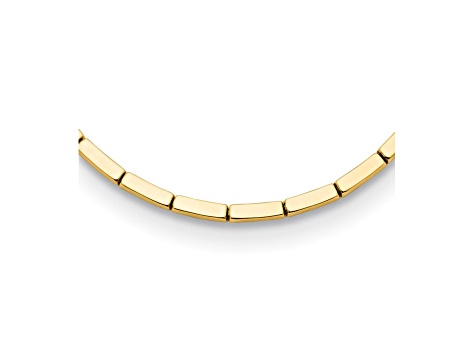 14K Yellow Gold 4mm Multi-bar 16.5-inch Necklace