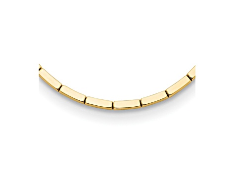 14K Yellow Gold 4mm Multi-bar 18-inch Necklace