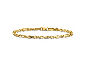 10k Yellow Gold 3mm Rope Link Bracelet