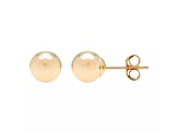 14k Yellow Gold Ball Stud Earrings - 4MM