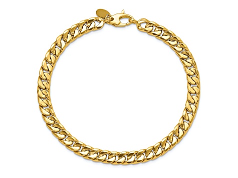 14K Yellow Gold Polished Fancy 8.5-inch Bracelet