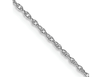 Picture of Rhodium Over 14k White Gold 0.7mm Solid Cable 16 Inch Chain