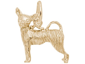 14K Yellow Gold Chihuahua Charm