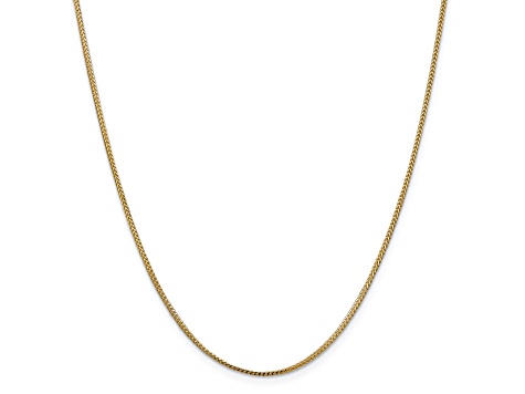 14K Yellow Gold 1mm Franco Chain Necklace