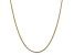 14K Yellow Gold 1mm Franco Chain Necklace