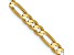 10k Yellow Gold 3mm Solid Concave Figaro 18 Inch Chain