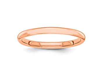 Picture of 14K Rose Gold Polished 2mm Band