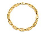 14K Yellow Gold Fancy 8.75-inch Link Bracelet