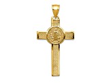 14K Yellow Gold San Benito 2-Sided Crucifix Pendant