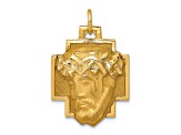 14K Yellow Gold Jesus Charm