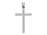 Rhodium Over 14k White Gold Cross Pendant