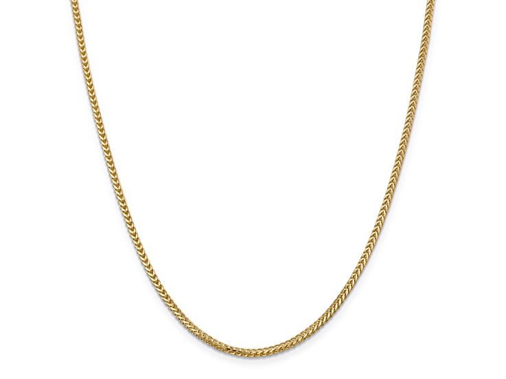 14K Yellow Gold 2mm Franco Chain Necklace