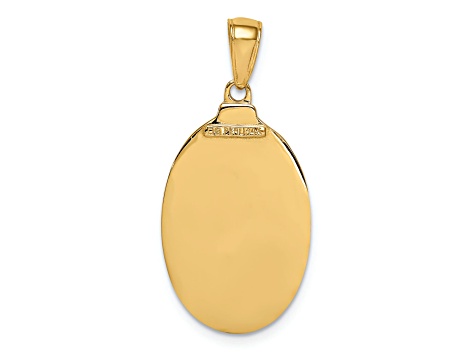 14K Yellow Gold Saint Joseph Medal Pendant