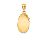 14k Yellow Gold Polished Baby Shoe Pendant