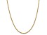 14K Yellow Gold 2mm Singapore Chain Necklace