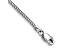 14K White Gold 1mm Franco Chain Bracelet