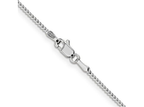 14K White Gold 1mm Franco Chain Bracelet