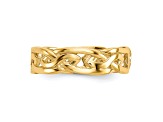 14K Yellow Gold Weave Toe Ring