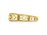 14K Yellow Gold Diamond Shapes Toe Ring