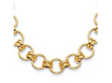 14K Yellow Gold 25.4mm Circles 18.5-inch Necklace