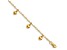 14K Yellow Gold Child's Puffed Heart Charm Bracelet