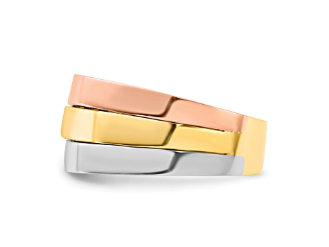 14K Contemporary Flat Top Band