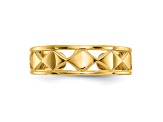 14K Yellow Gold Diamond Shapes Toe Ring