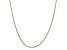 14K Yellow Gold 1.65mm Solid Diamond-cut Cable Chain Necklace