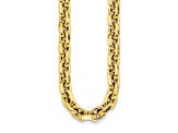 14K Yellow Gold 10.5mm Fancy Open Link 20-inch Necklace