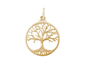 10K Yellow Gold Tree Of Life Measures Approx 19.75mm x 19.75mm