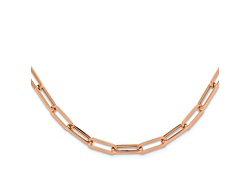 thumbnail image 2 of 14K Rose Gold Diamond Cut Cable Link Chain Necklace – 16-20 Inch, 0.6mm-1.1mm, Made In Italy, Unbranded 2 of 6