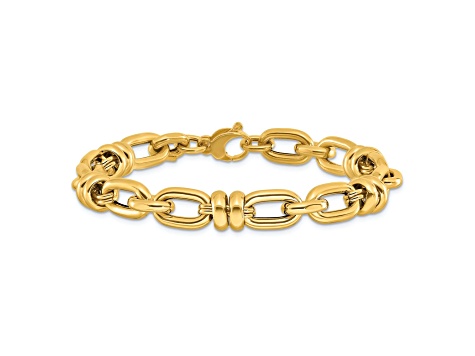 Link Bracelet Jtv 14k Gold Bracelets Large Link Bracelet In Yellow