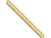 10k Yellow Gold 2.5mm Solid Silky Herringbone 18 Inch Chain