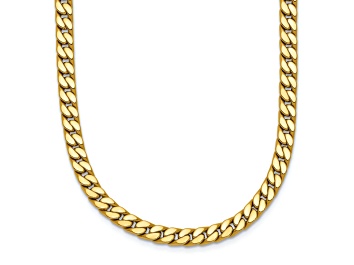Picture of 14k Yellow Gold 4.3mm Polished Fancy Curb 18.25 Inch Chain