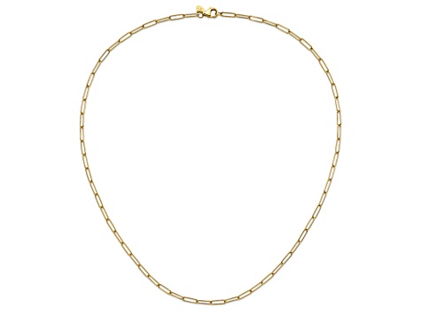 14K Yellow Gold Polished Fancy Link Necklace