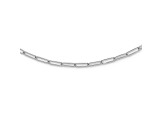 14K White Gold Polished Fancy Link Necklace