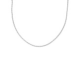 14K White Gold Polished Fancy Link Necklace