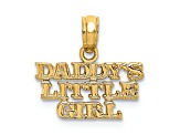 10K Yellow Gold DADDYS LITTLE GIRL Charm