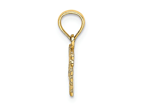 10K Yellow Gold DADDYS LITTLE GIRL Charm