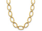 18K Yellow Gold 17.4mm Oval Link 18-inch Necklace