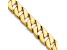 10k Yellow Gold 7.4mm Hand-Polished Fancy Curb Link Bracelet