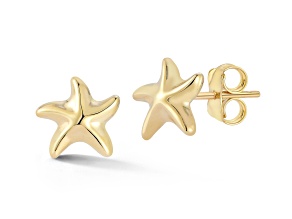 Bellissima Gold 14K Yellow Gold Starfish Stud Earrings