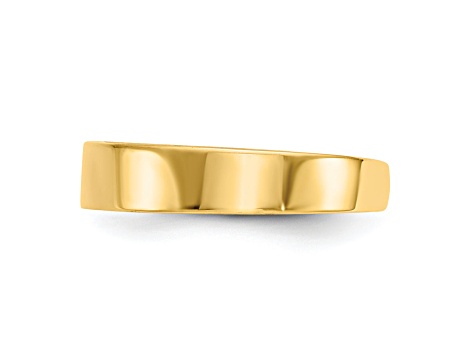 14K Yellow Gold Adjustable Polished Band Toe Ring - 1NT6HA | JTV.com