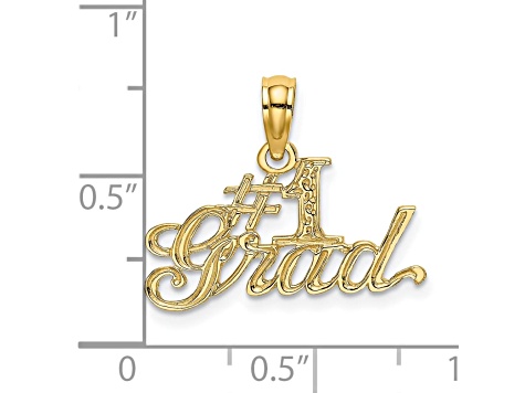 14K Yellow Gold #1 GRAD Charm