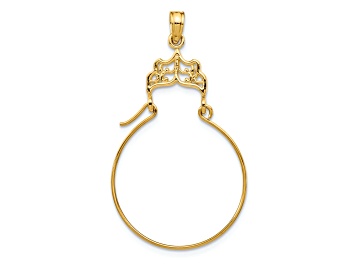 Picture of 14K Yellow Gold Filigree Charm Holder