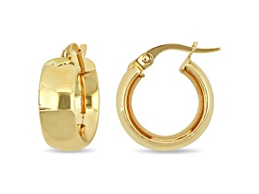 15MM Hoop Earrings in 10K Yellow Gold