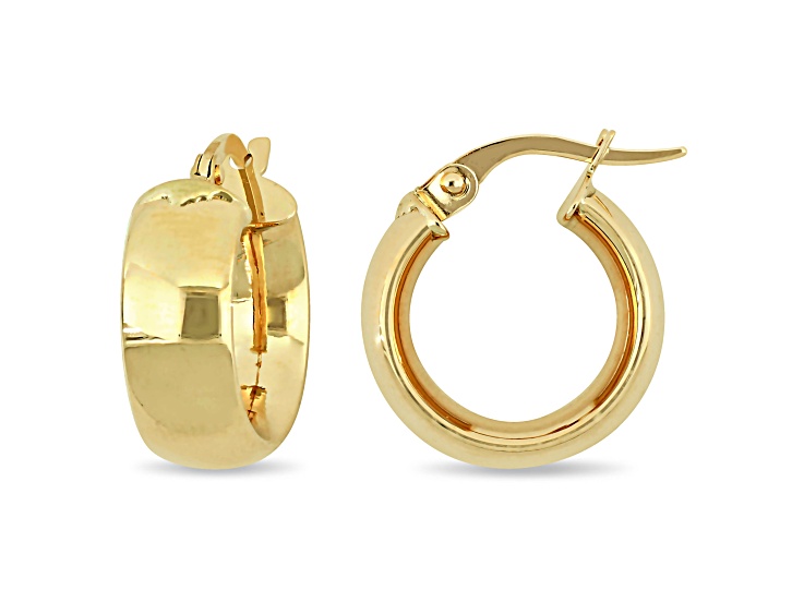15MM Hoop Earrings in 10K Yellow Gold